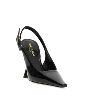 Saint Laurent Black Calfskin High Heel Pumps