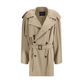 Balenciaga Beige Cotton Trench Coat
