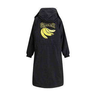 Ganni Black Nylon Coat