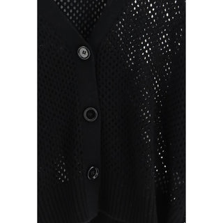 Allude Black Wool Cardigan