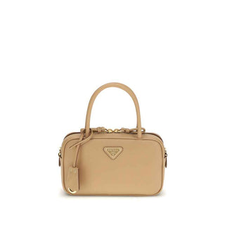 Prada Beige Calf Leather Bos Taurus Handbag