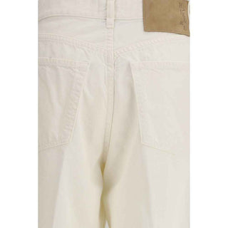 Haikure White Cotton Straight-Leg Jeans