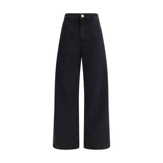 Rohe Black Cotton Relaxed Fit Jeans