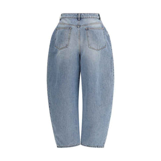 Rohe Blue Cotton Straight-Leg Jeans