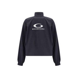Balenciaga Black Polyester Shell Jacket