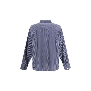 Balenciaga Blue Cotton Pattern Shirt
