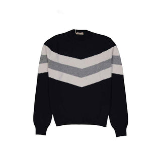 Herno Blue Wool Sweatshirt