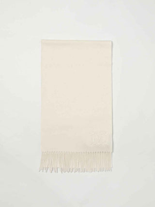 Max Mara White Cashmere Scarf