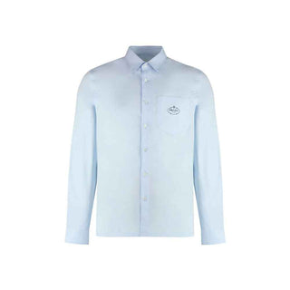 Prada Blue Cotton Dress Shirt