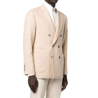 Brunello Cucinelli Beige Wool Coat