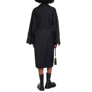 Burberry Black Polyester Coat