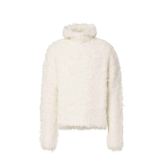 Acne Studios White Alpaca Leather Sweatshirt