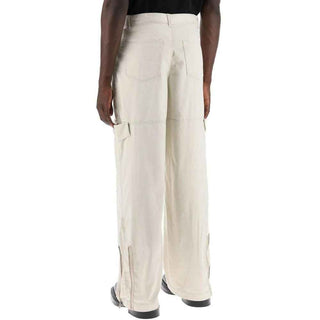 Acne Studios Beige Polyester Cargo Pants