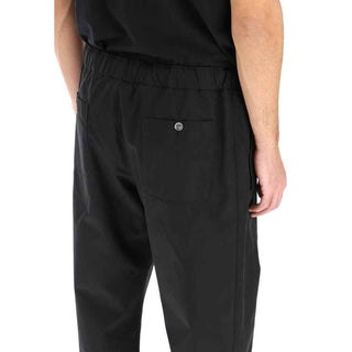 Alexander McQueen Black Cotton Casual Pants