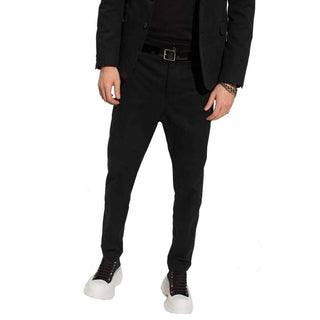 Alexander McQueen Black Cotton Casual Pants
