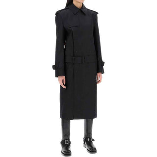 Burberry Black Polyester Coat