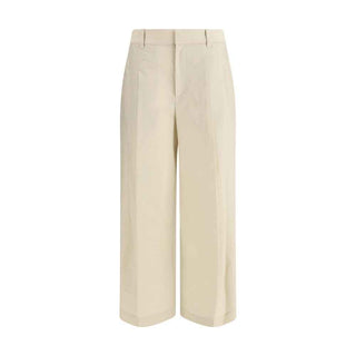Brunello Cucinelli Beige Cotton Casual Pants