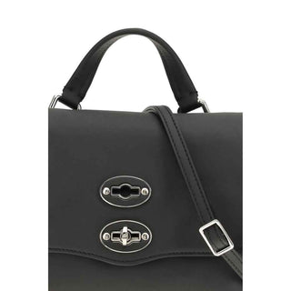 Zanellato Black Calf Leather Bos Taurus Handbag