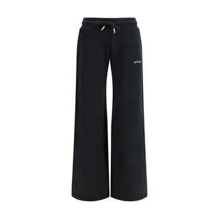 Off-White Black Cotton Casual Pants