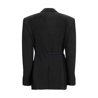 Balenciaga Black Wool Jackets And Coat