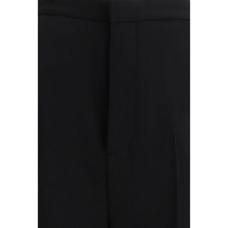 Balenciaga Black Cotton Dress Pants