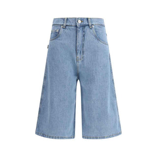 Coperni Blue Cotton Bermuda Shorts