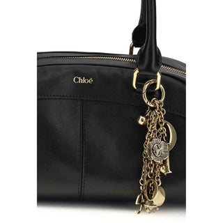 Chloé Black Calf Leather Bos Taurus Shoulder Bag