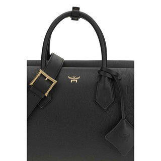 MCM Black Calf Leather Bos Taurus Handbag