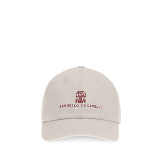 Brunello Cucinelli White Cotton Cap (Baseball Hat)