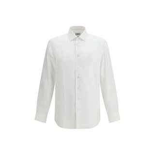 Etro White Linen Dress Shirt