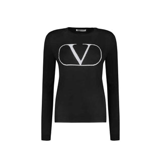 Valentino Black Virgin Wool Sweatshirt