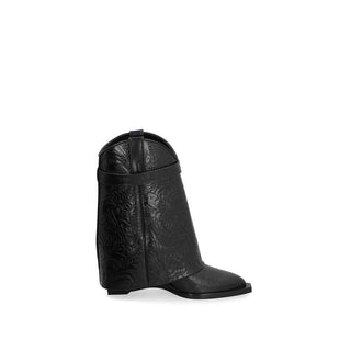 Givenchy Black Calfskin Lace-Up Boots