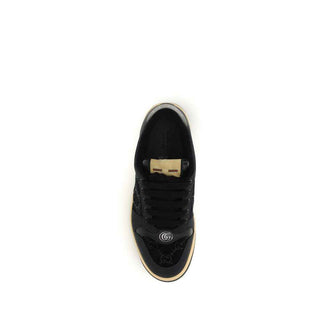 Gucci Blue Calf Leather Bos Taurus Athletic Sneakers