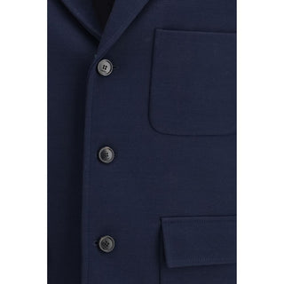 Gucci Blue Cotton Coat