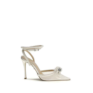 MACH & MACH White Silk Pumps