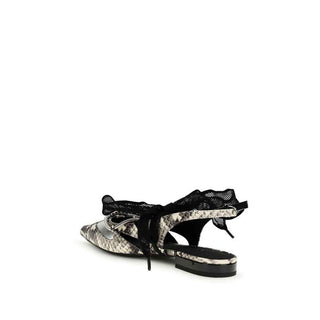 PINKO Multicolor Calf Leather Bos Taurus Ballet Flats