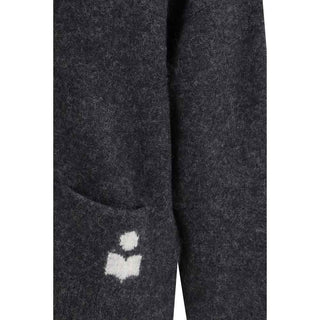 Marant Etoile Gray Alpaca Vicugna Pacos Cardigan