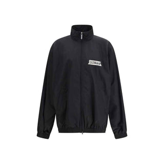 Balenciaga Black Cotton Shell Jacket