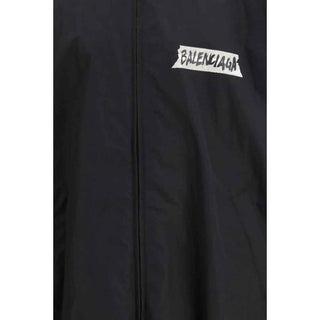 Balenciaga Black Cotton Shell Jacket