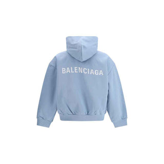 Balenciaga Light Blue Cotton Sweatshirt