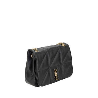 Saint Laurent Black Calf Leather Bos Taurus Shoulder Bag
