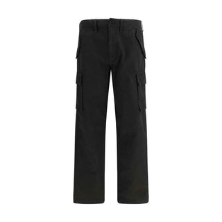 Burberry Black Cotton Cargo Pants
