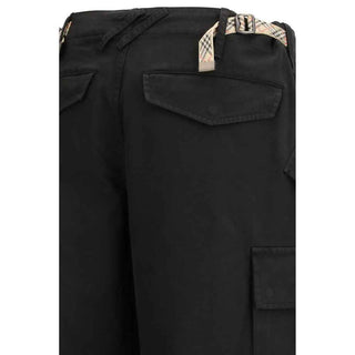 Burberry Black Cotton Cargo Pants