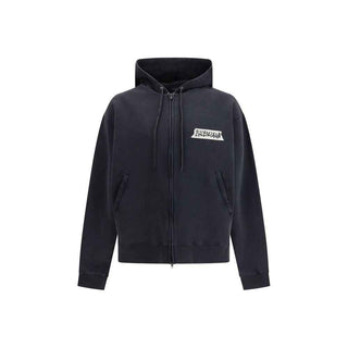 Balenciaga Black Cotton Sweatshirt