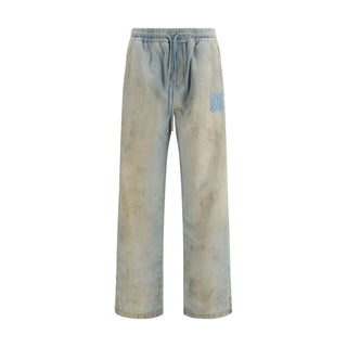 Amiri Blue Cotton Relaxed Fit Jeans