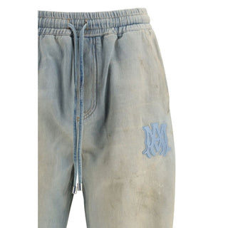 Amiri Blue Cotton Relaxed Fit Jeans