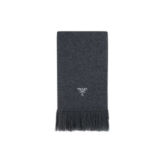 Prada Gray Cashmere Scarf