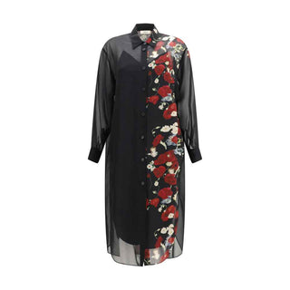 Khaite Black Silk Casual Dress