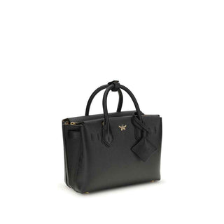 MCM Black Calf Leather Bos Taurus Handbag
