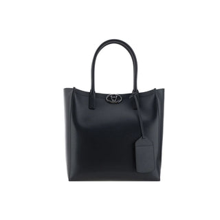 Valentino Garavani Black Calfskin Tote Bag